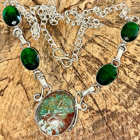 Chrysocolla Pendant Necklace - Picture 7 of 11